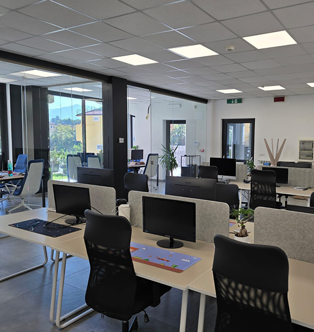 Quattro sedi, e a Salerno il nostro hub